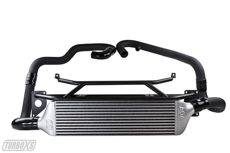 Subaru WRX STI Intercooler Kit - Front - Turbo XS - FMIC - Wrinkle Black - `15-`17